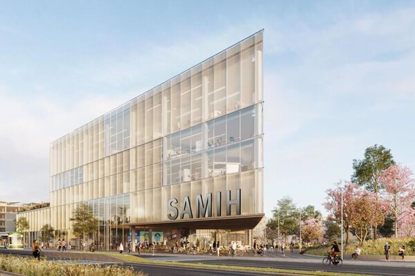 graphic rendering of future SAMIH building