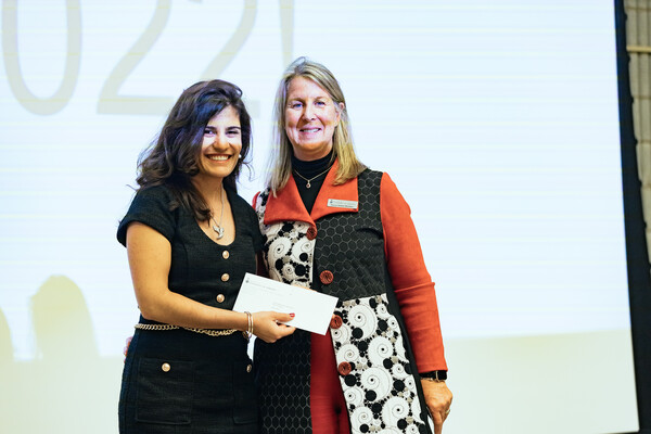 Pegah Akbari and Dr. Sharon Switzer-McIntyre standing together.