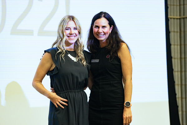 Becca Bergen and Dr. Brenda Mori standing together.