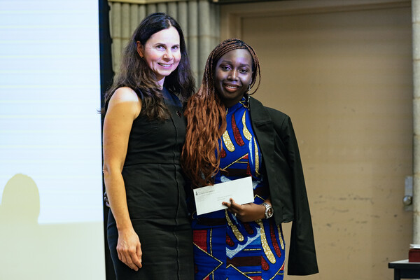 Dr. Brenda Mori and Jessica Otoo-Appiah standing together.