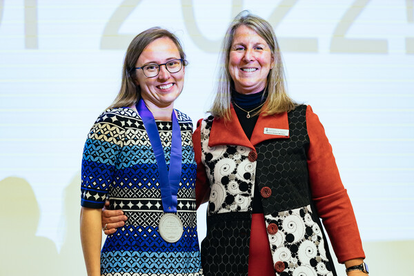 Mikaela Hummel and Dr. Sharon Switzer-McIntyre standing together.