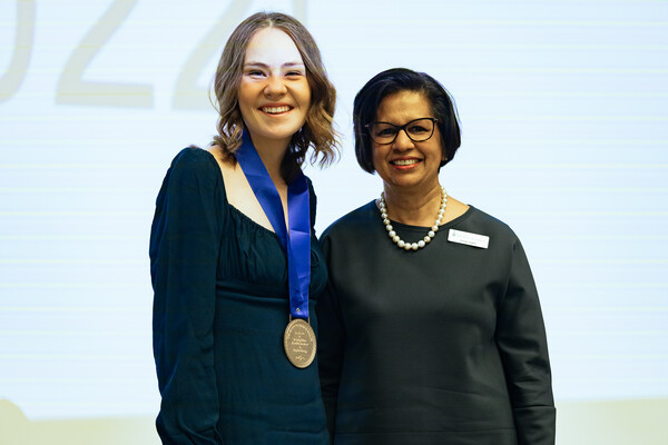 Claire Romani and Dr. Susan Jaglal standing together.